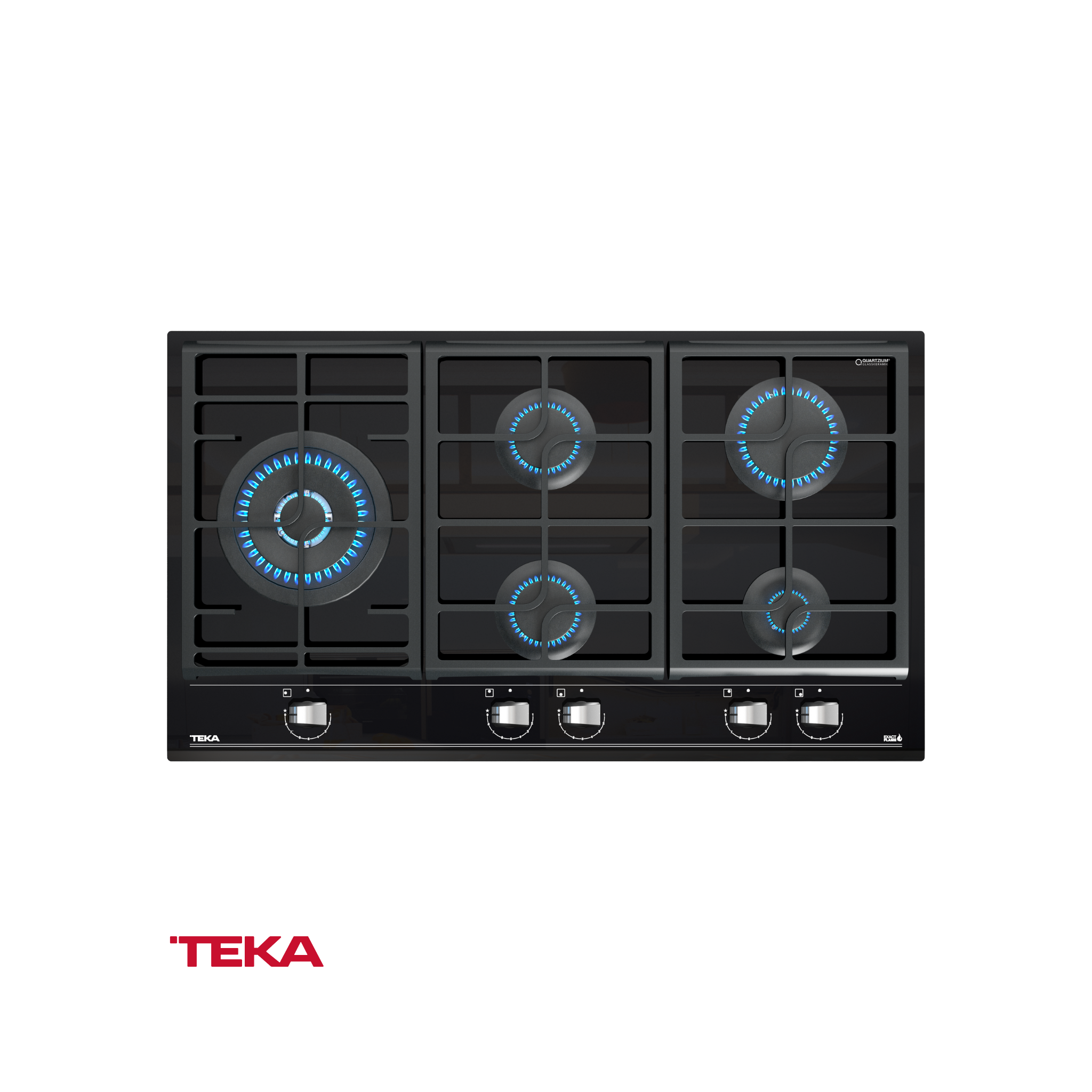 TEKA - Placa cristal Gas Negro 90 CM; GZC 95320 XBB - 112570068