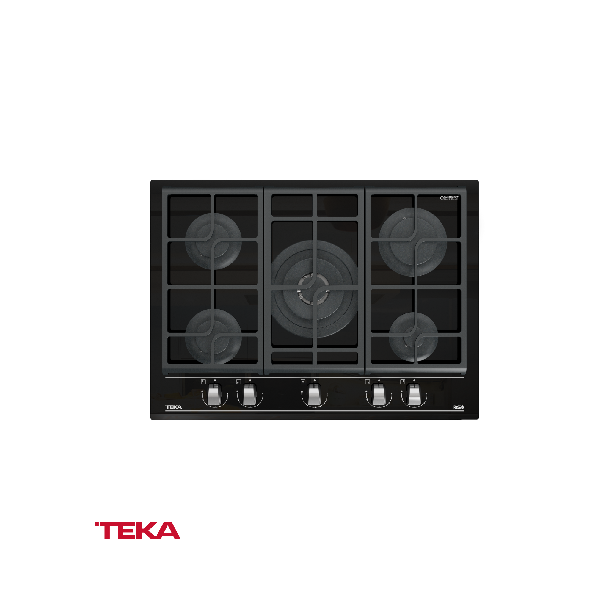 TEKA - Placa cristal gas Negro 70 CM; GZC 75330 XBB - 112570093