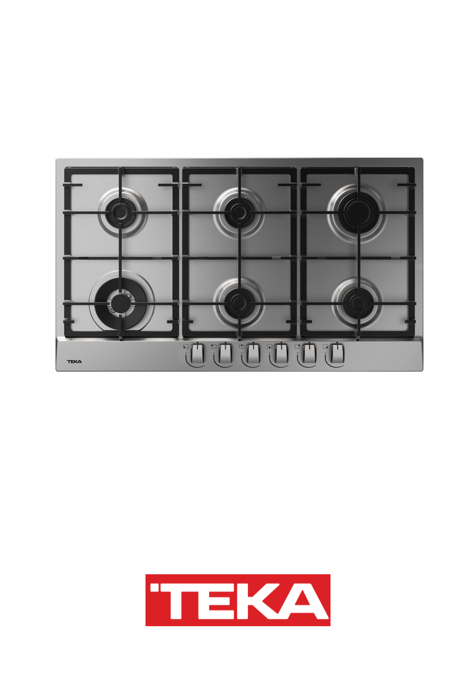 TEKA Encimera de gas con 6 zonas de cocción y encendido automático GSC 96320 - 112610067