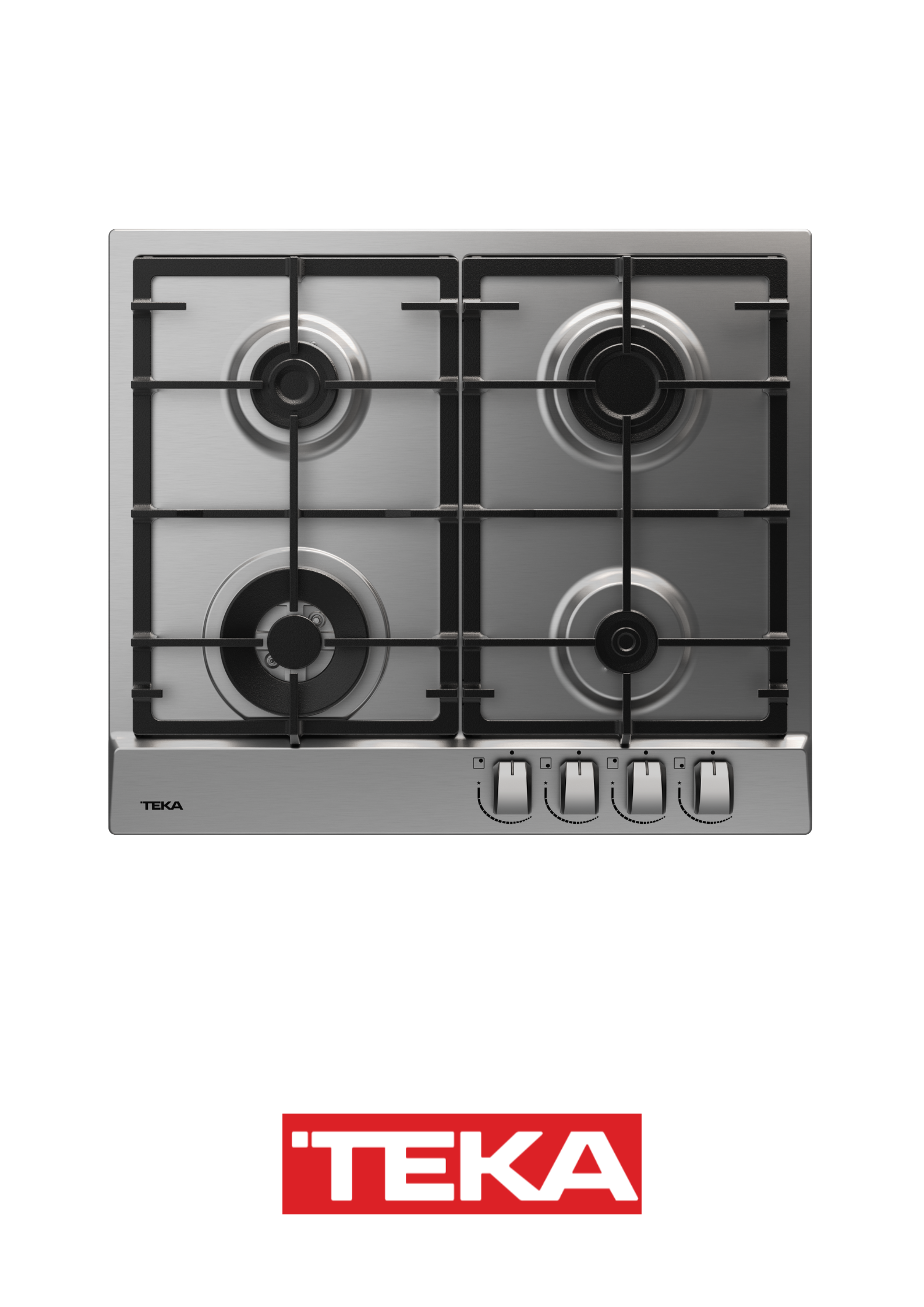 TEKA - Encimera de gas con 4 zonas de cocción y encendido automático GSC 64320 SB - 112610071