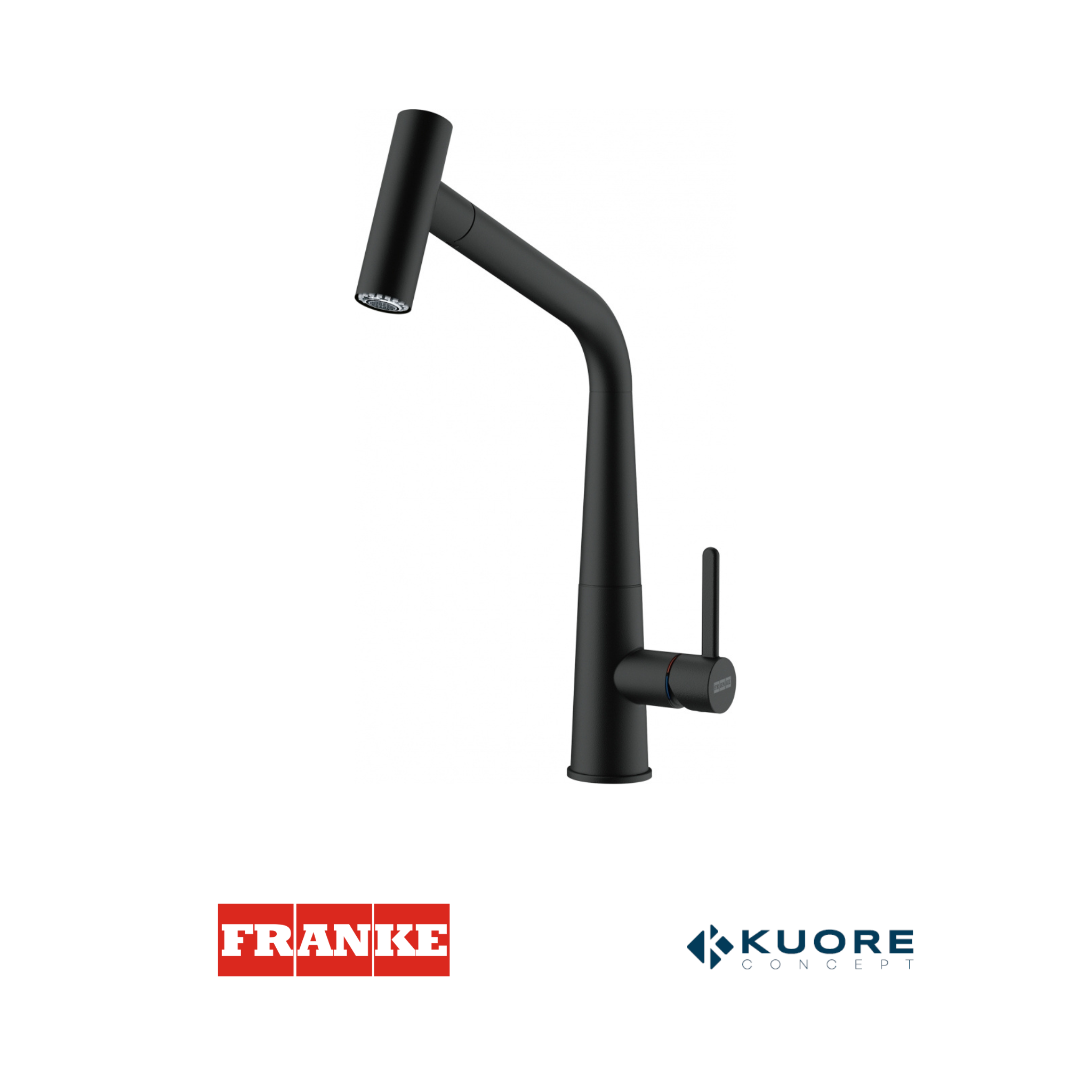 FRANKE - Grifo mezclador extraíble - ICON DOCCIA BLACK MATT - 1150625190