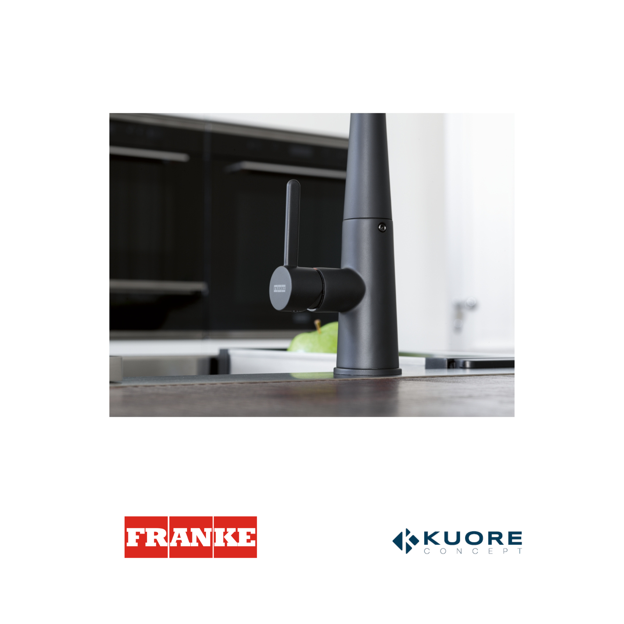 FRANKE - Grifo mezclador extraíble - ICON DOCCIA BLACK MATT - 1150625190