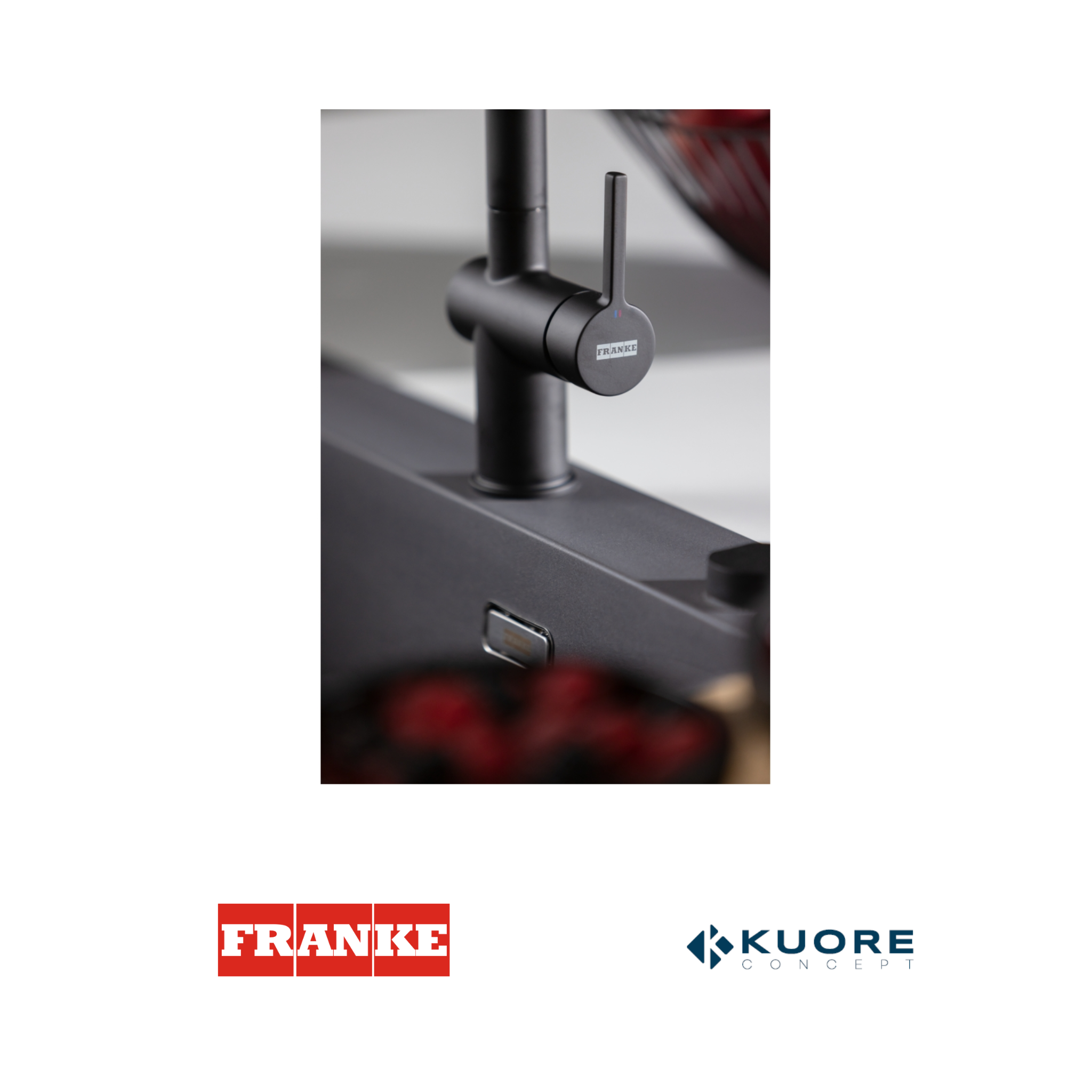 FRANKE - Grifo mezclador extraíble - ACTIVE DOCCIA NEGRO MATE - 1150653382