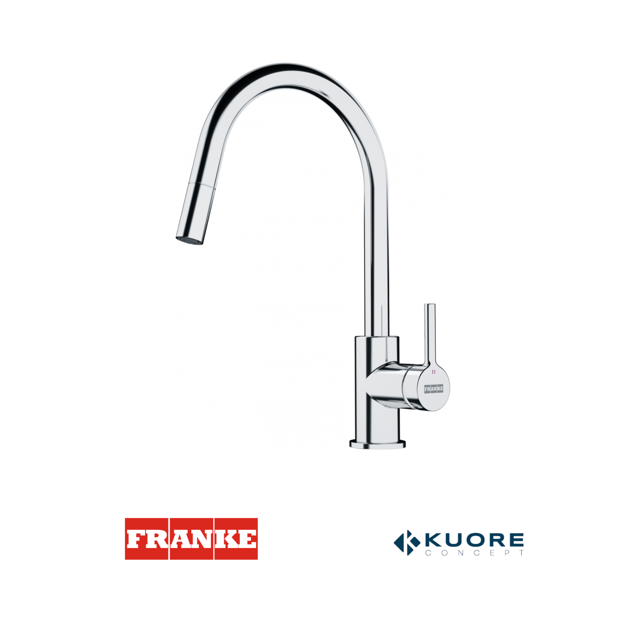 FRANKE - Grifo mezclador cromado - LINO DOCCIA SINGLE LEVER MIXER CHROME FINISH - 1150693229