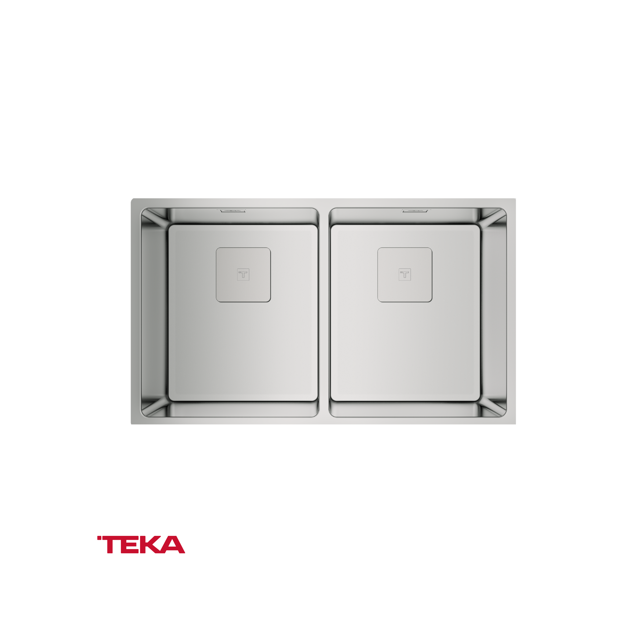 TEKA - Poceta doble en acero;  RS15 2C 740 - 115030009