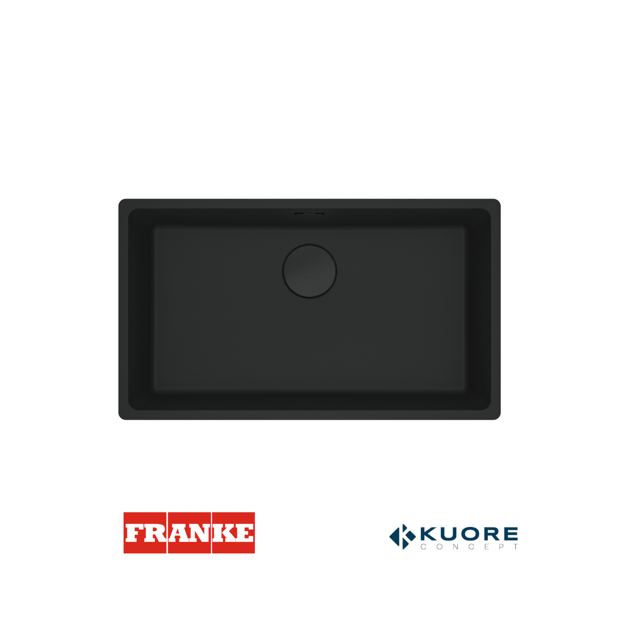 FRANKE - Poceta sintética Maris negro mate - MRG 110-72 NEGRO MATE - 1250686637