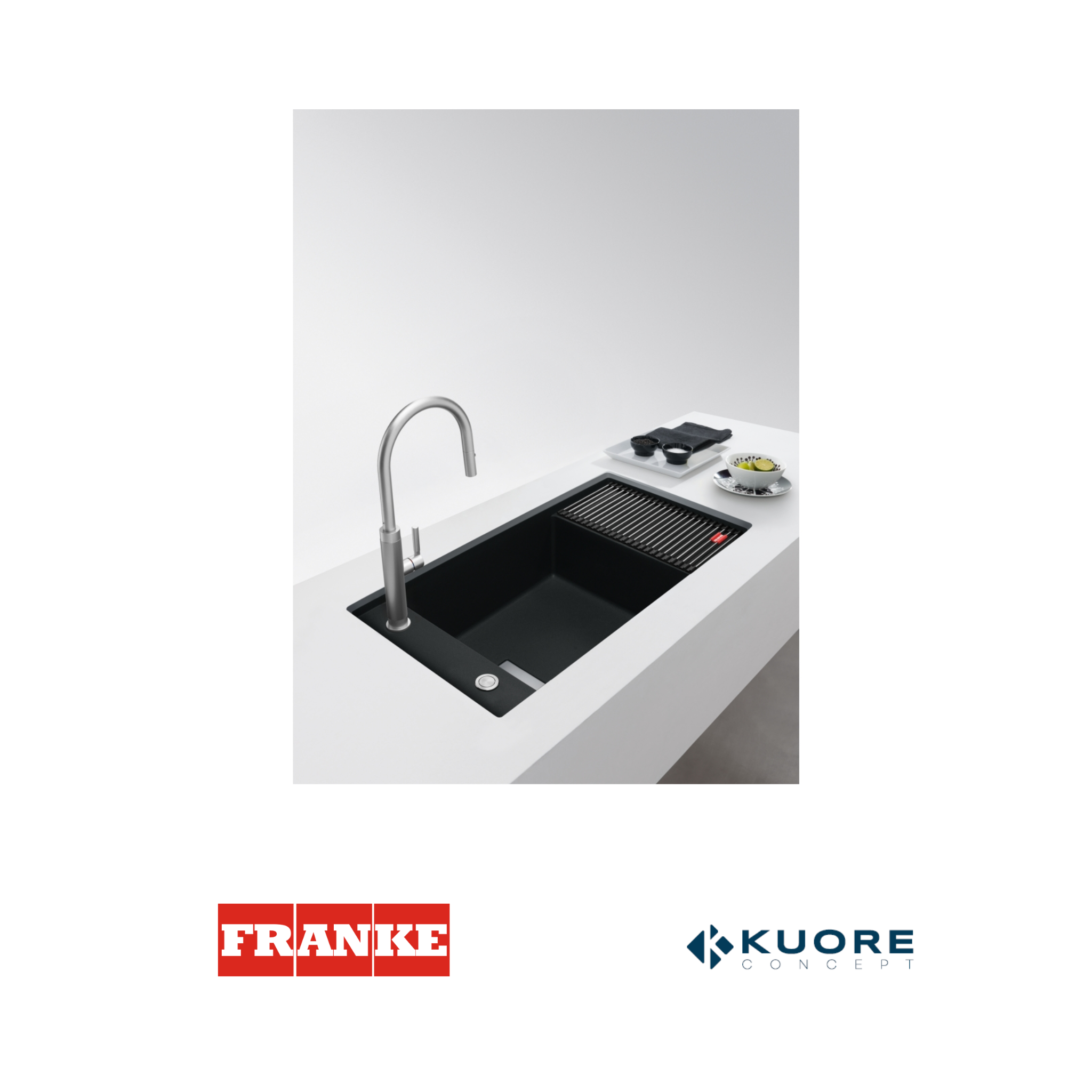 FRANKE - Poceta sintética fraganite Negro Mate - FSG- 211 86 - 1350649485