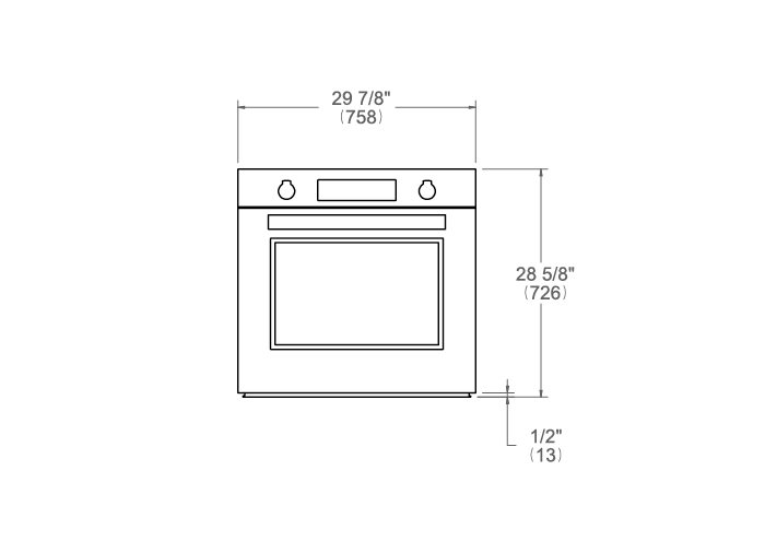 BERTAZZONI - Horno Professional multifunción 60cm Acero - PROF30FSEXT