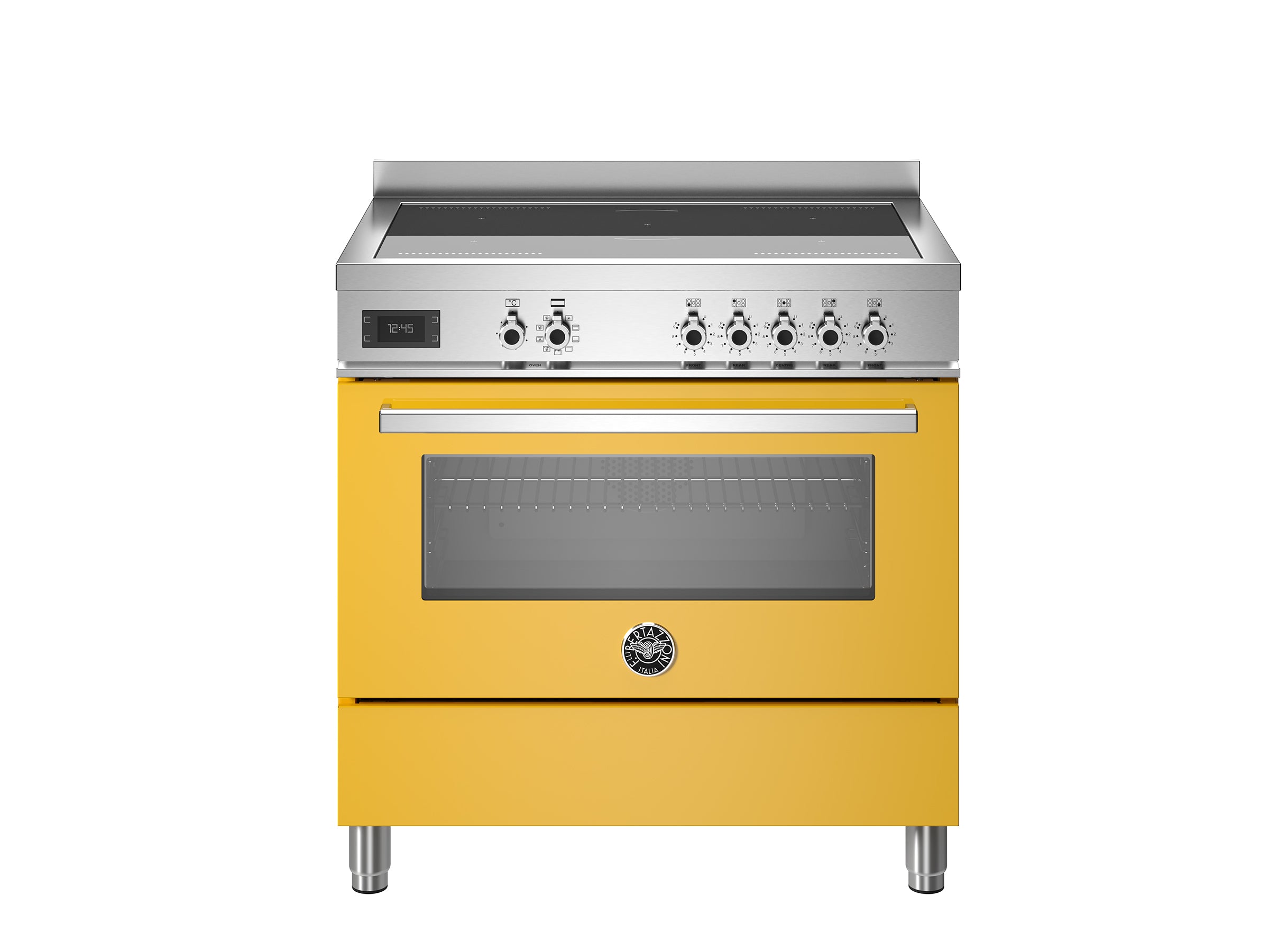 BERTAZZONI - Cocina Con Inducción 5 Zonas 2 Flex & Horno Multifunción 90CM Amarillo - PRO95I1EGIT