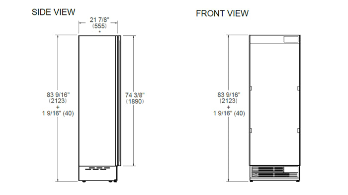 BERTAZZONI Columna De Refrigerador Empotrada de 30" - REF30RCBPNV