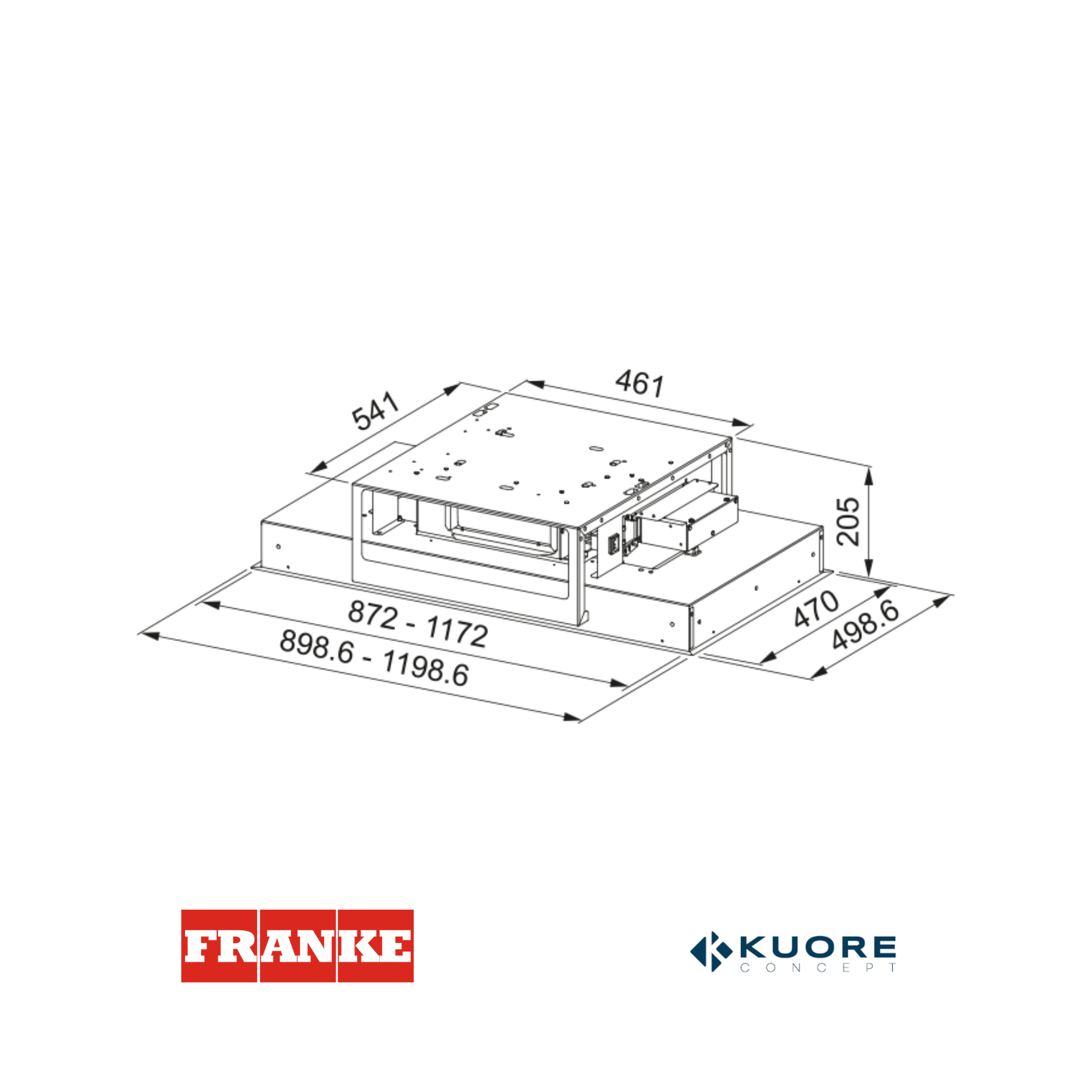 FRANKE - Extractor de techo - FCMY 120 C WHG - 3500679884