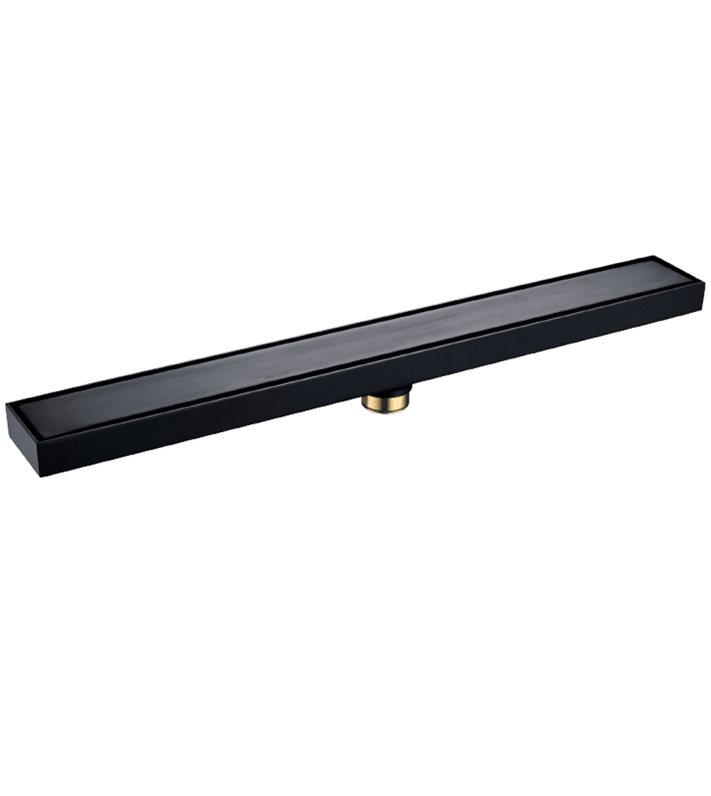 AZZOR - Rejilla Azzor decorativa de ducha 80 CM Negra (incrustrada) - AZZ-AXE78818MB-800