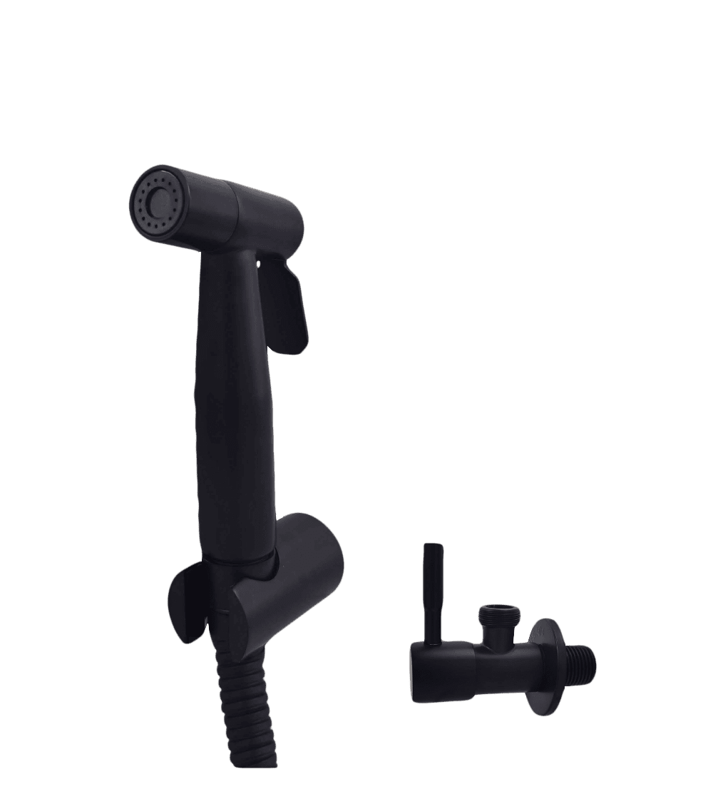 AZZOR -  Ducha bidet con valvula Negra - AZZ-AZ-150501S-4MK