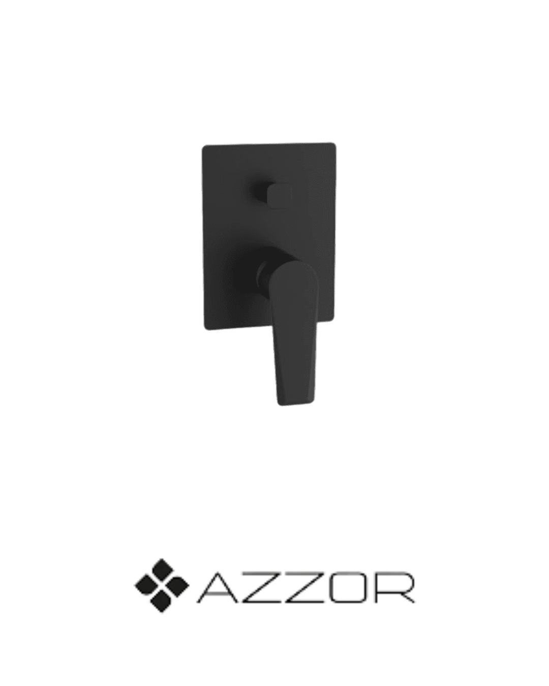 AZZOR - Monocontrol De Ducha Con Desviador Azzor Arthur Mega Negro Mate - AX-26968-B