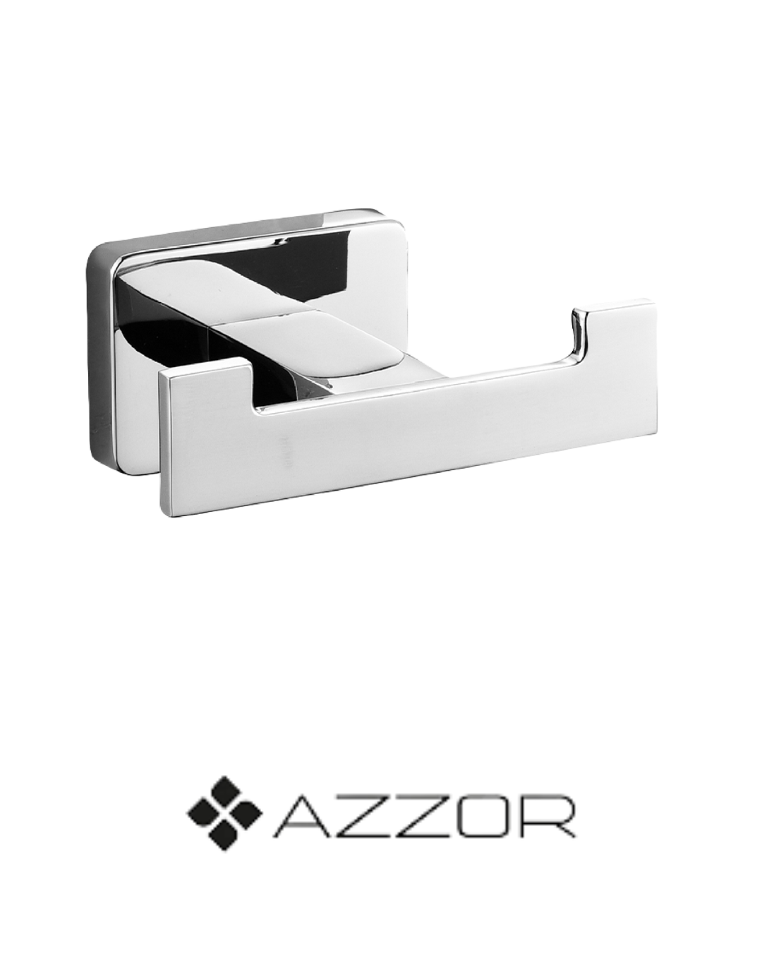 AZZOR -Perchero doble Azzor Arthur cromado -  AX-39455