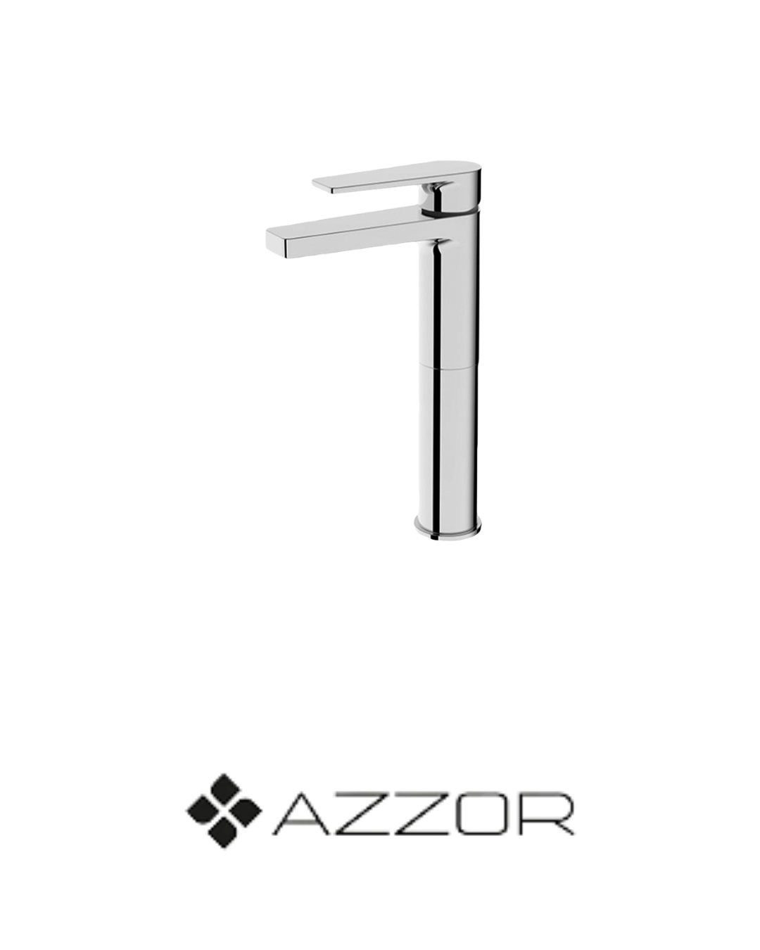 AZZOR - Monocontrol Azzor Arthur Caño Alto Cromo Brillante - AX-9000H