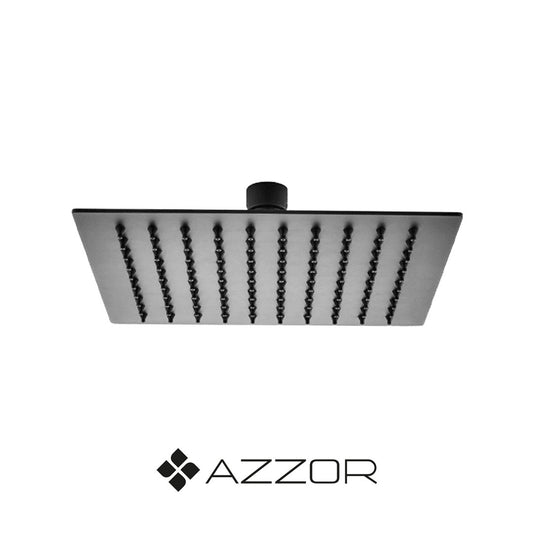 AZZOR - AXFLS8003-2234MB - Cabeza de ducha rectangular negro mate 34x22cm