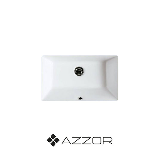 AZZOR - AZZ-AZ6109 - Lavamanos cerámica blanco rectangular