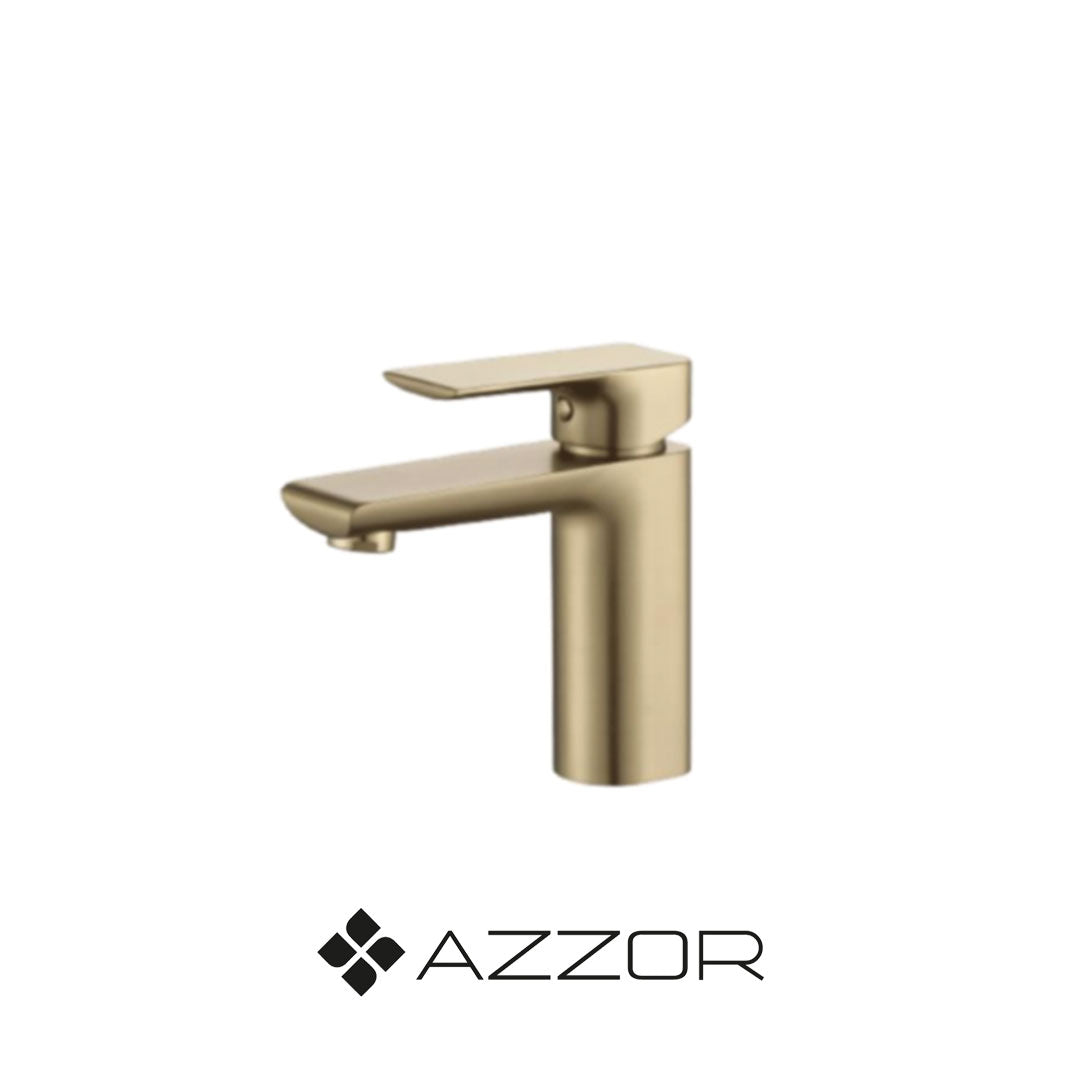 AZZOR - AZ73111SG-FP - Grifería Infiniti de caño bajo para lavamanos Oro mate
