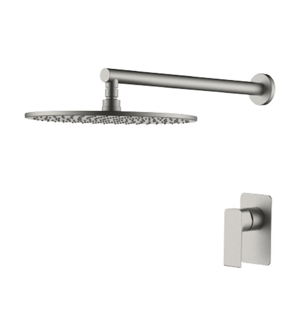 AZZOR - Juego de ducha sin desviador Azzor Satin Nickel - AZZ-AZ73153-B10N