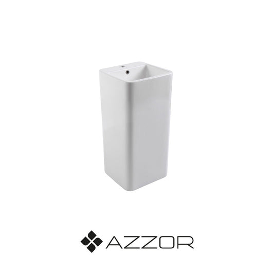 AZZOR - AZ8010 - Lavamanos de pedestal Simon blanco