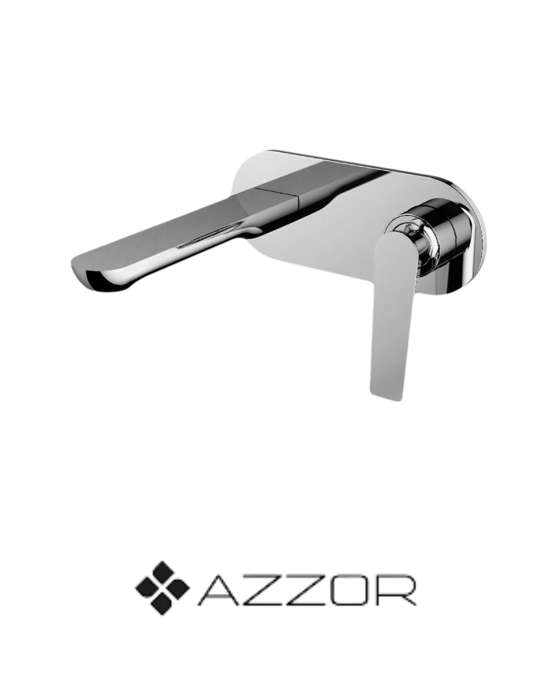 AZZOR - Grifería de Pared Azzor Arthur Cromado - AZZ-AX-1021W-H02