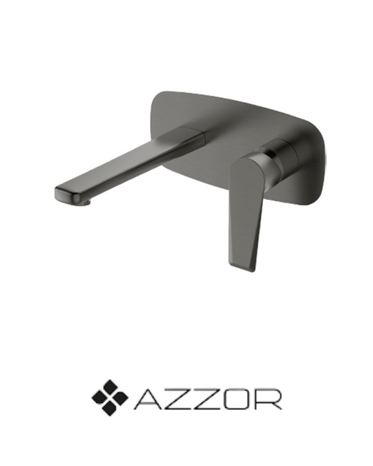 AZZOR - Grifería de Pared Azzor Arthur Mega Gunmetal - AZZ-AX-16493-GM