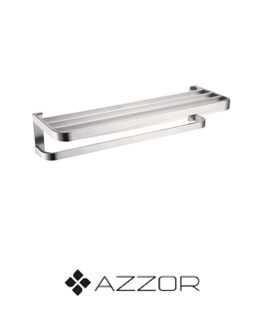 AZZOR - Toallero de Repisa Azzor Vita Brsuh Nickel - AZZ-AX8910BN