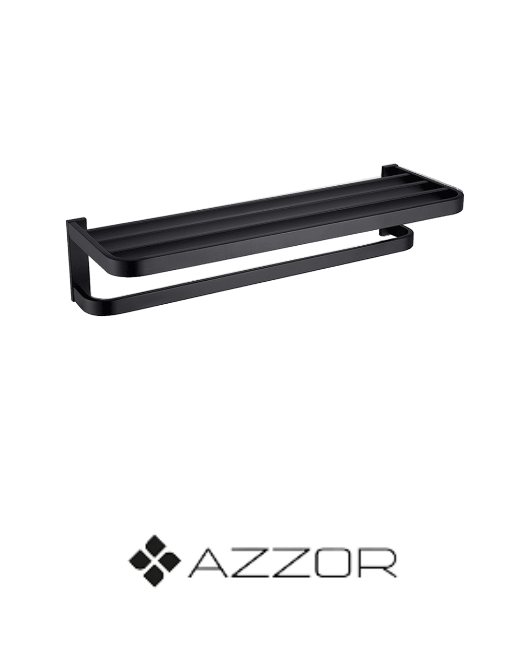 AZZOR - Toallero de Repisa Azzor Vita Negro - AZZ-AX8910PB