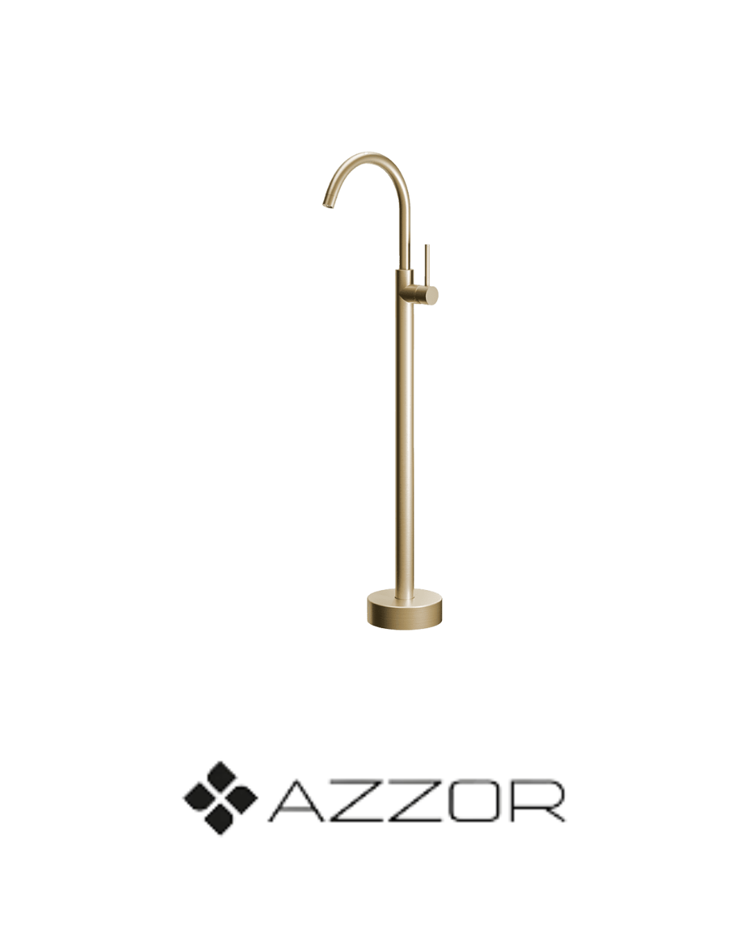 AZZOR - Monocontrol Azzor Lois de Piso Para Lavamanos Oro Mate - AZZ-AXE161800BG