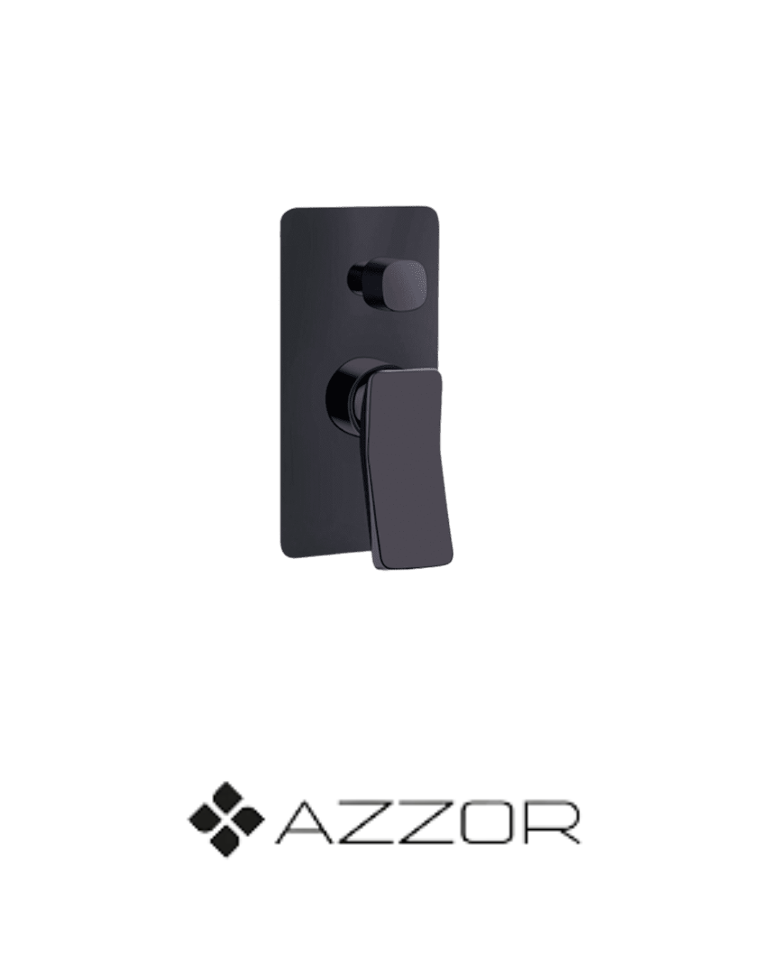 AZZOR - Monocontrol Azzor Mia De Ducha Con Desviador Negro - AZZ-AXE263700MB