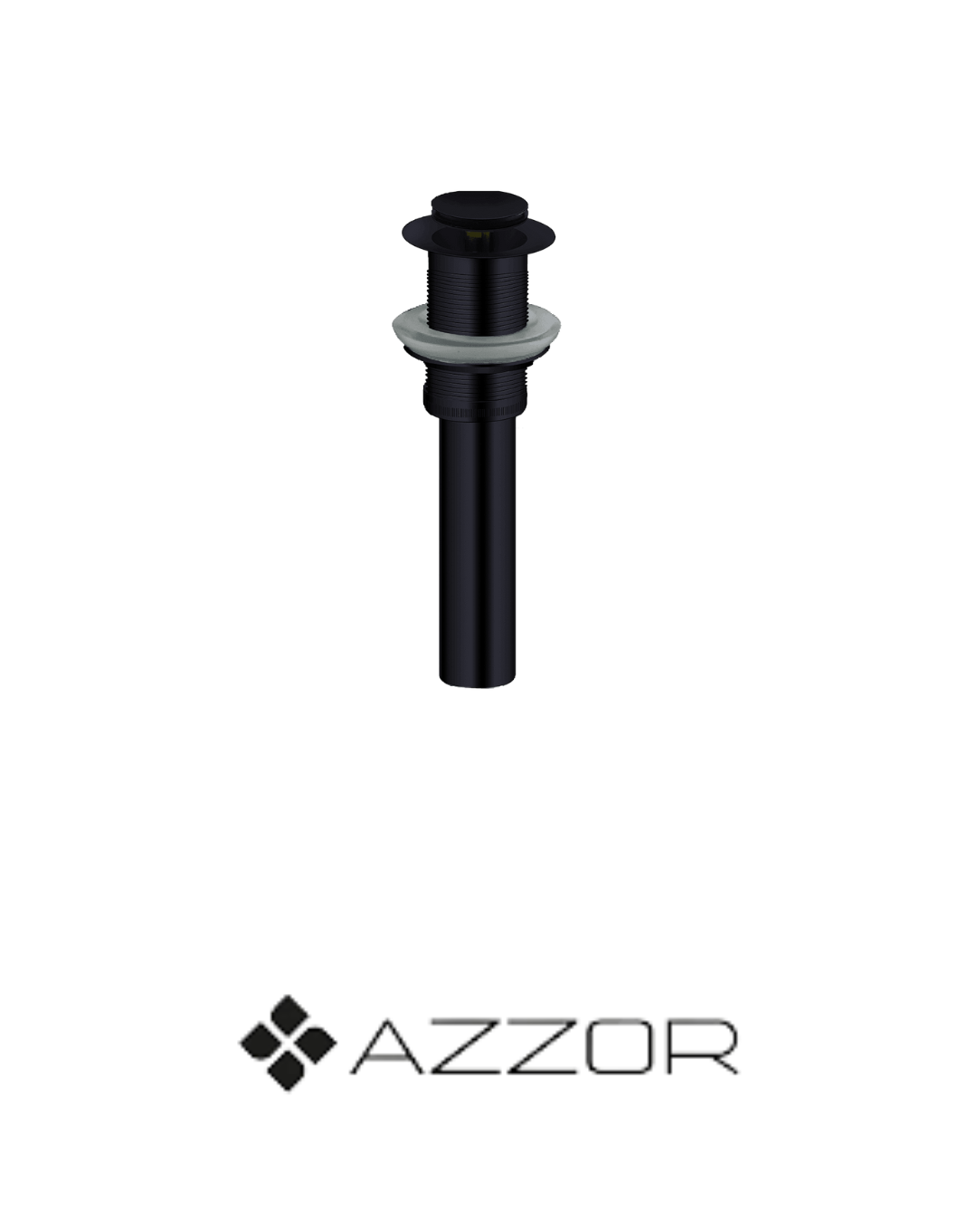 AZZOR - Desagüe Azzor sin rebose Negro - AZZ-AXE6001MB