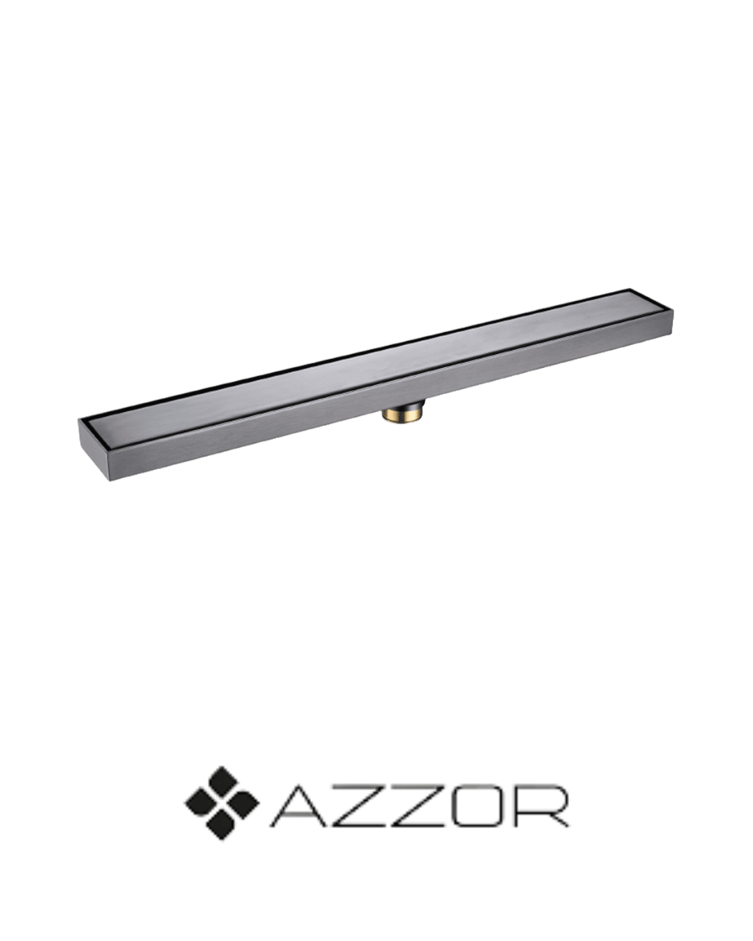 AZZOR - Rejilla Azzor Decorativo de Ducha 80CM Gunmetal - AZZ-AXE78818GM-800