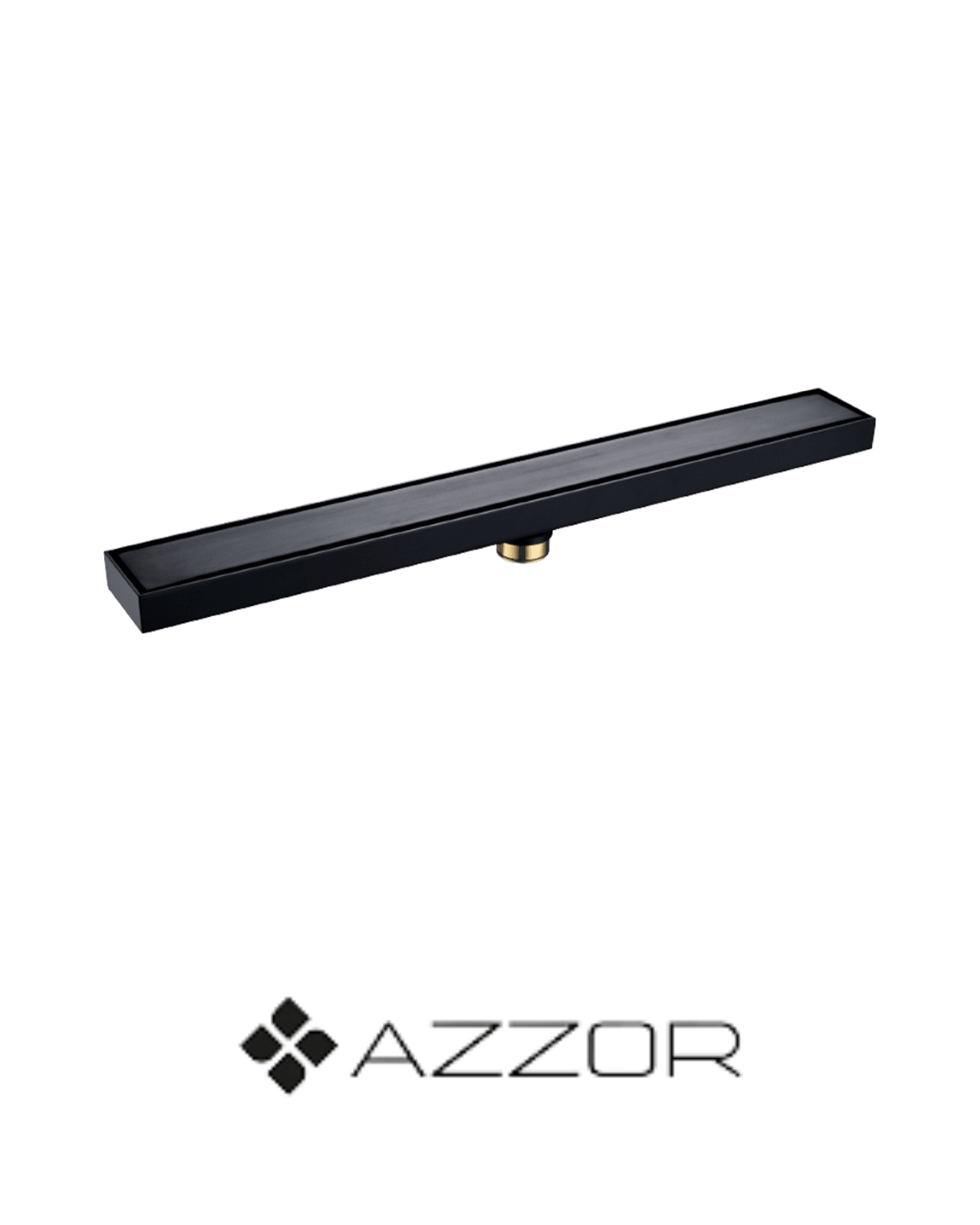 AZZOR - Rejilla Azzor decorativa de ducha 80 CM Negra (incrustrada) - AZZ-AXE78818MB-800