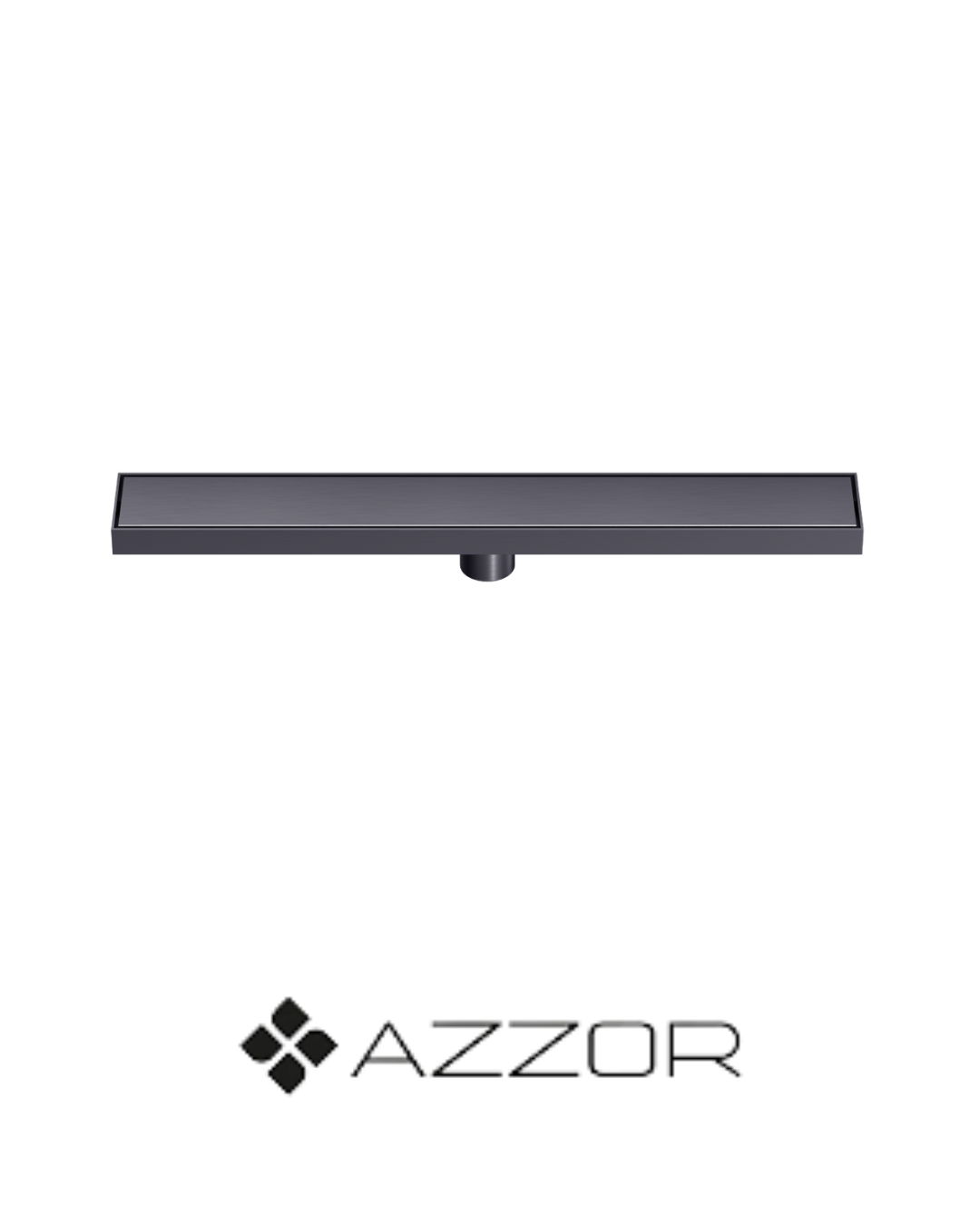 AZZOR - Rejilla Azzor decorativa de ducha 60 CM Gunmetal (Incrustrada) - AZZ-AXE7882560-GM