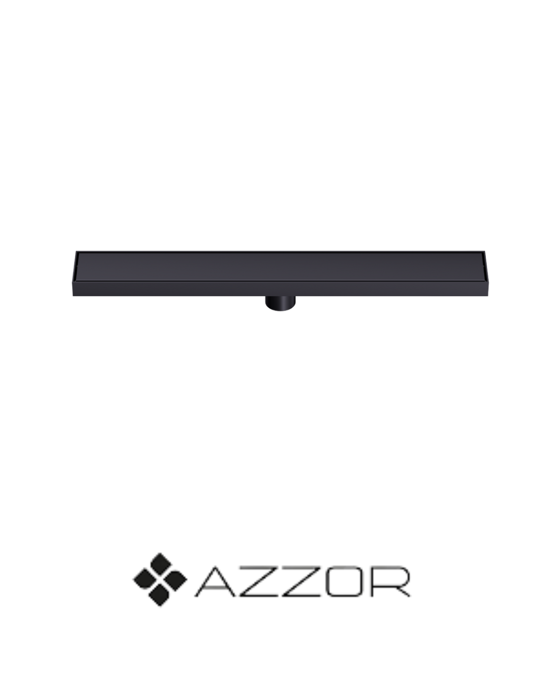 AZZOR -Rejilla Azzor decorativa de ducha 60 cm Negra (Incrustada) - AZZ-AXE7882560-MB