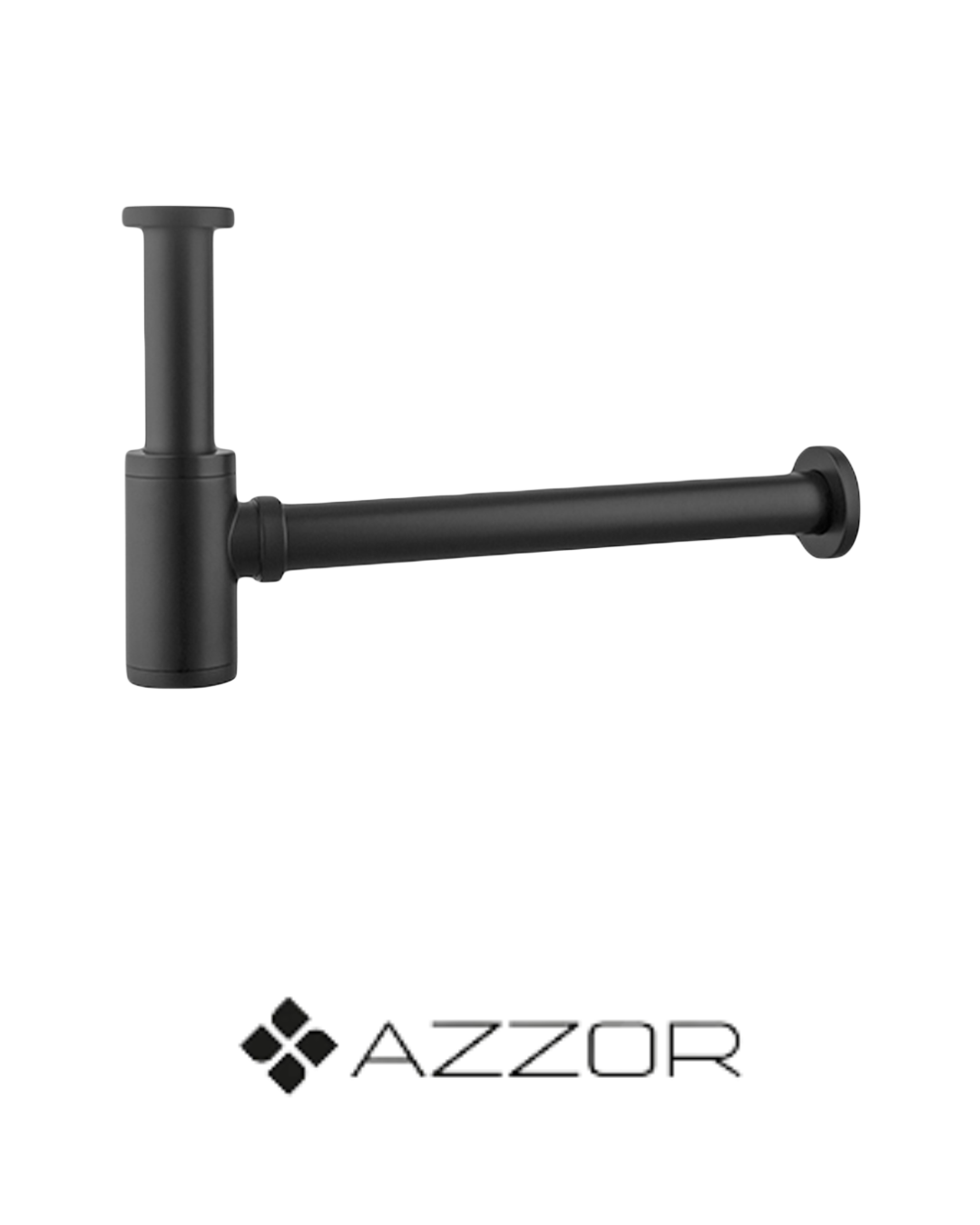 AZZOR - Sifón Azzor redondo Negro - AZZ-AXE8009MB