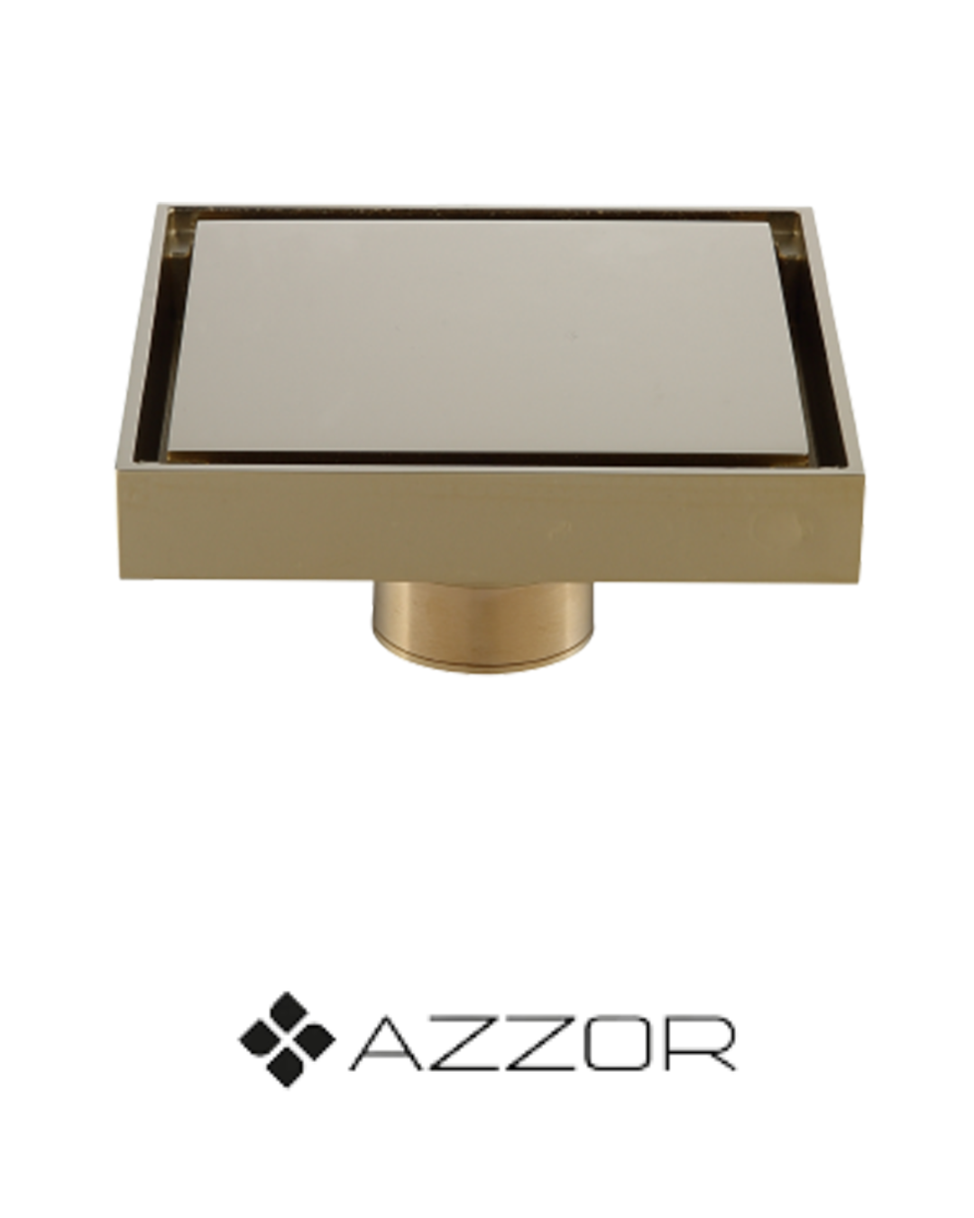 AZZOR - Rejilla Azzor de ducha oro mate 10x10cm - AZZ-AXEFD78835BG