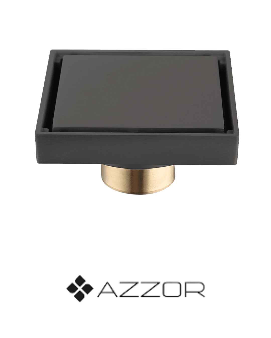 AZZOR - Rejilla Azzor De Ducha Gunmetal 10x10 CMS - AZZ-AXEFD78835GM