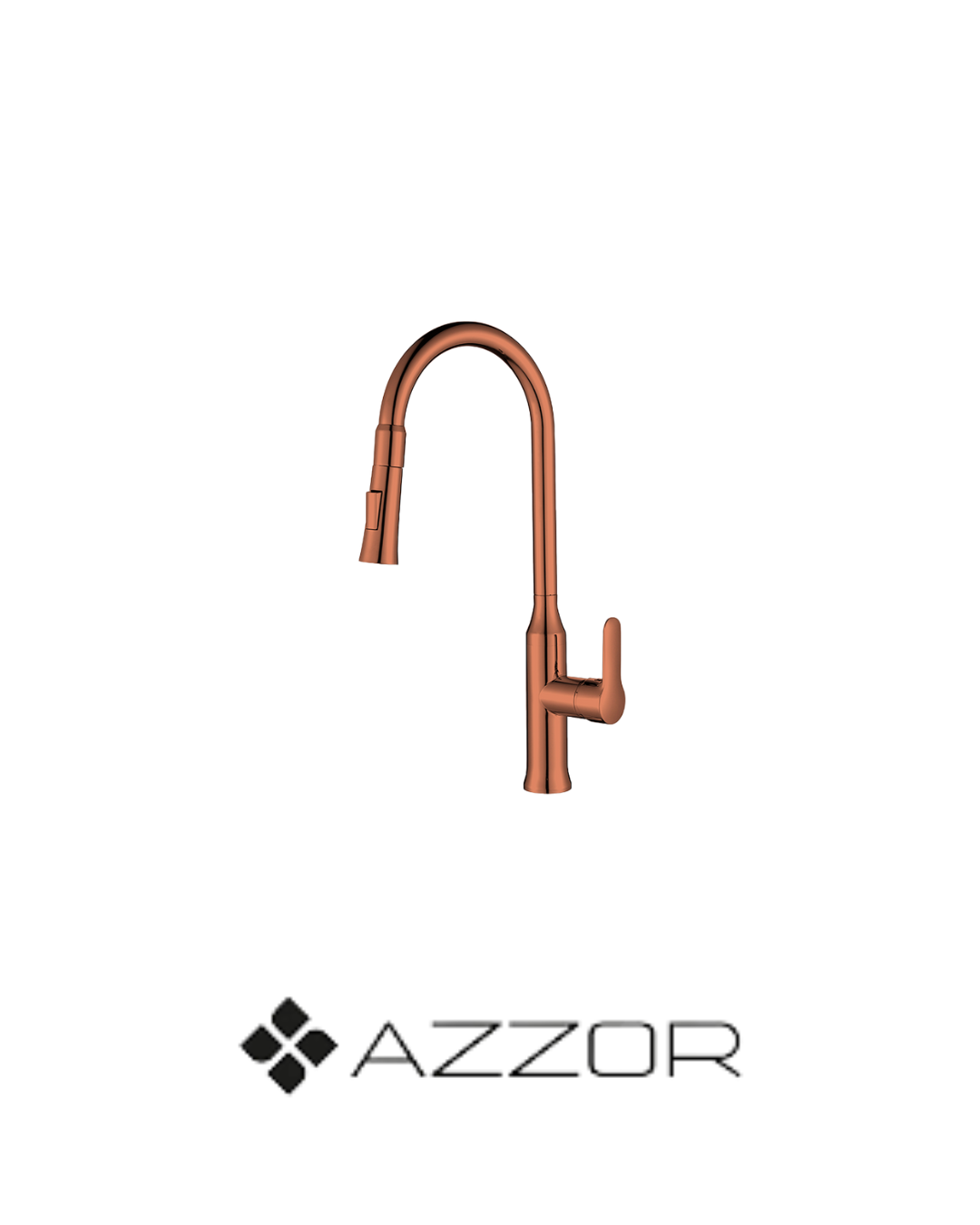 AZZOR - Grifería Azzor Sarah de cocina Oro Rosa Mate - AZZ-AXEKM4009-BRG