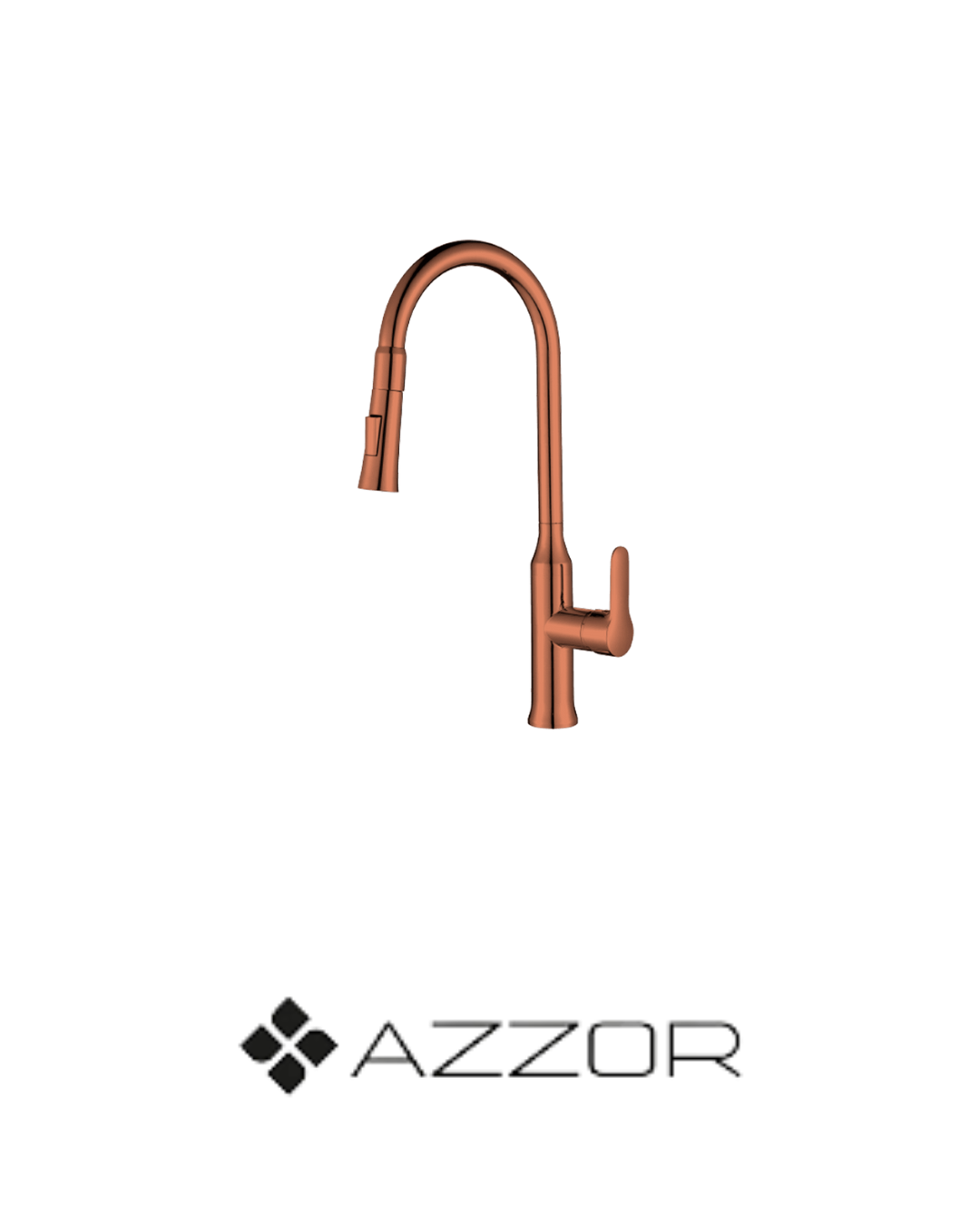 AZZOR- Grifería Azzor de cocina Oro Rosa - AZZ-AXEKM4009-RG