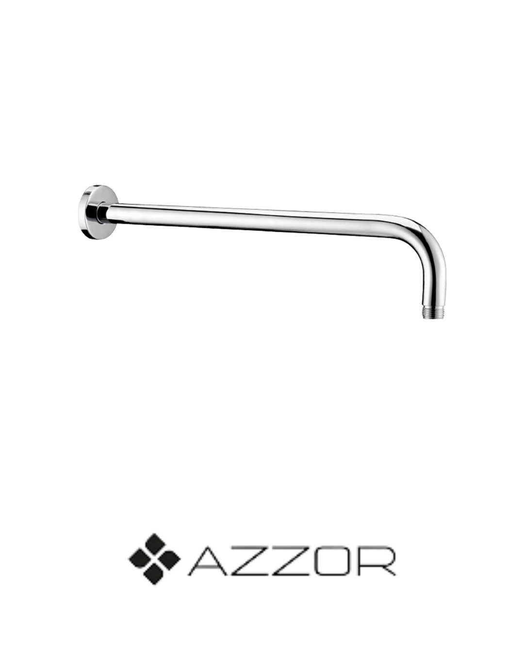 AZZOR - Brazo Azzor de ducha a pared redondo Cromado 45CM - AZZ-AXESA013-45