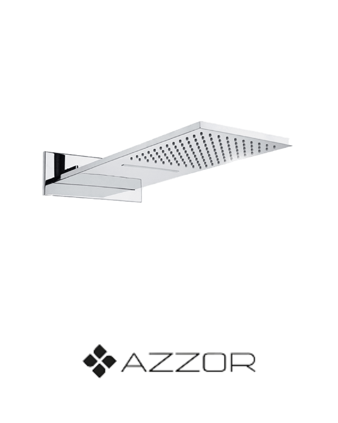 AZZOR - Cabeza Azzor Rectangular de 2 Funciones Cromado - AZZ-AXESS016