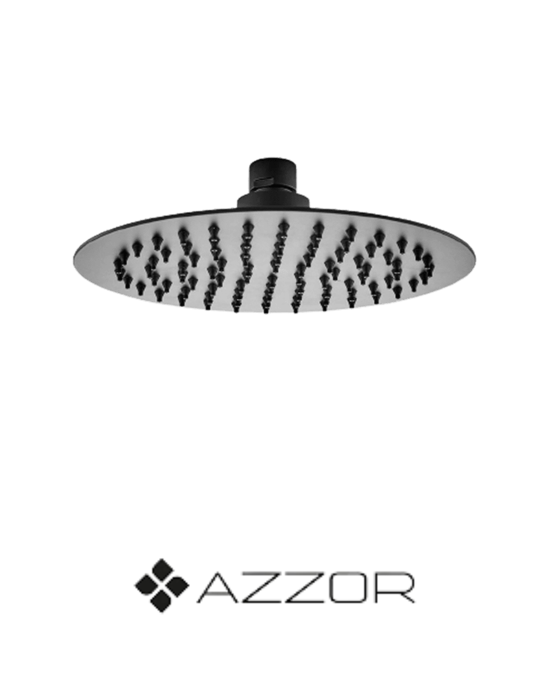 AZZOR - Cabeza Azzor Redonda Ultra Plana 40CM Negra - AZZ-AXFL8002C-40MB