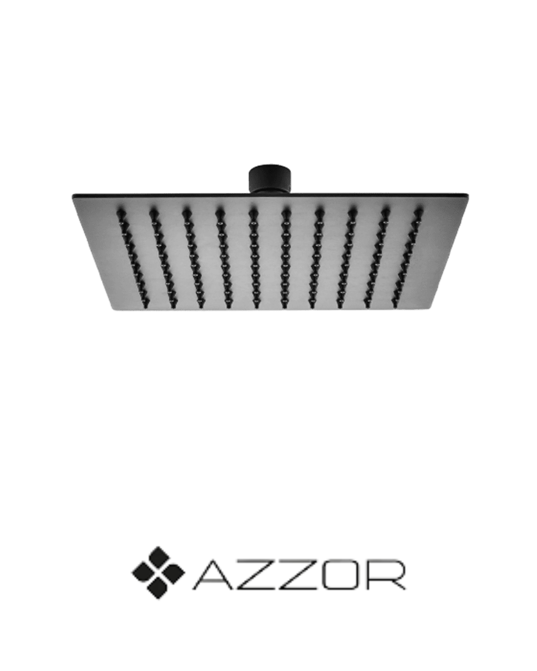 AZZOR - Cabeza Azzor Rectangular Ultra Plana 18x25CM Negro Mate - AZZ-AXFLS8003-1825MB