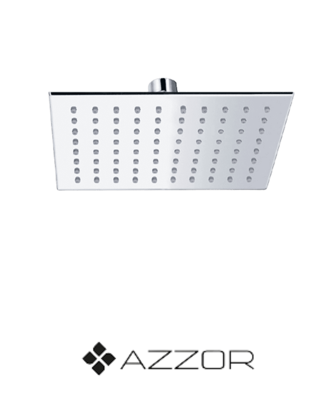 AZZOR - Cabeza Azzor Rectangular Ultra Plana 22x34 CM Cromada - AZZ-AXFLS8003-2234CR