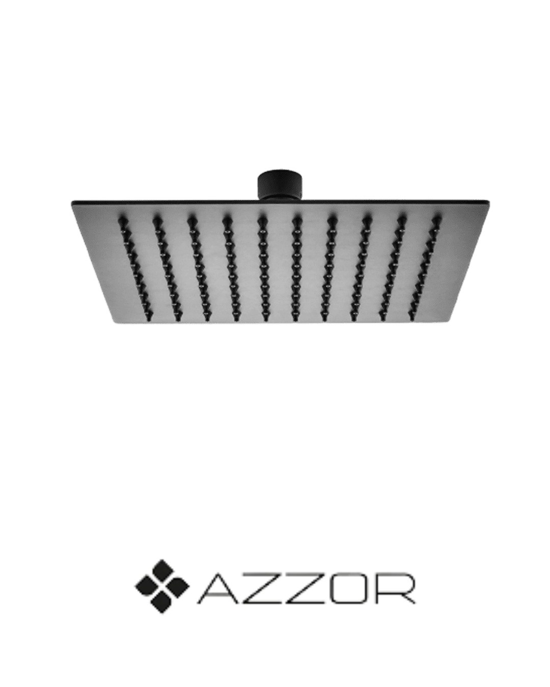 AZZOR - Cabeza Azzor Rectangular Ultra Plana 22x34 CM Negro Mate - AZZ-AXFLS8003-2234MB