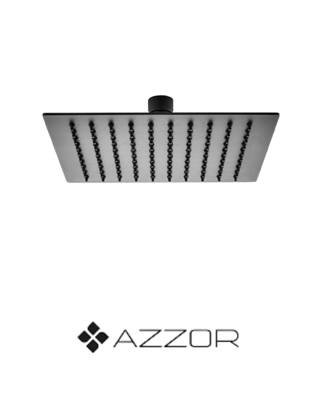 AZZOR - Cabeza Azzor Rectangular Ultra Plana 30x45CM Negro Mate - AZZ-AXFLS8003-3045MB