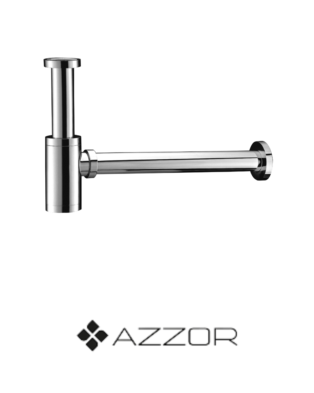 AZZOR - Sifón Azzor redondo Cromado - AZZ-AXP8009