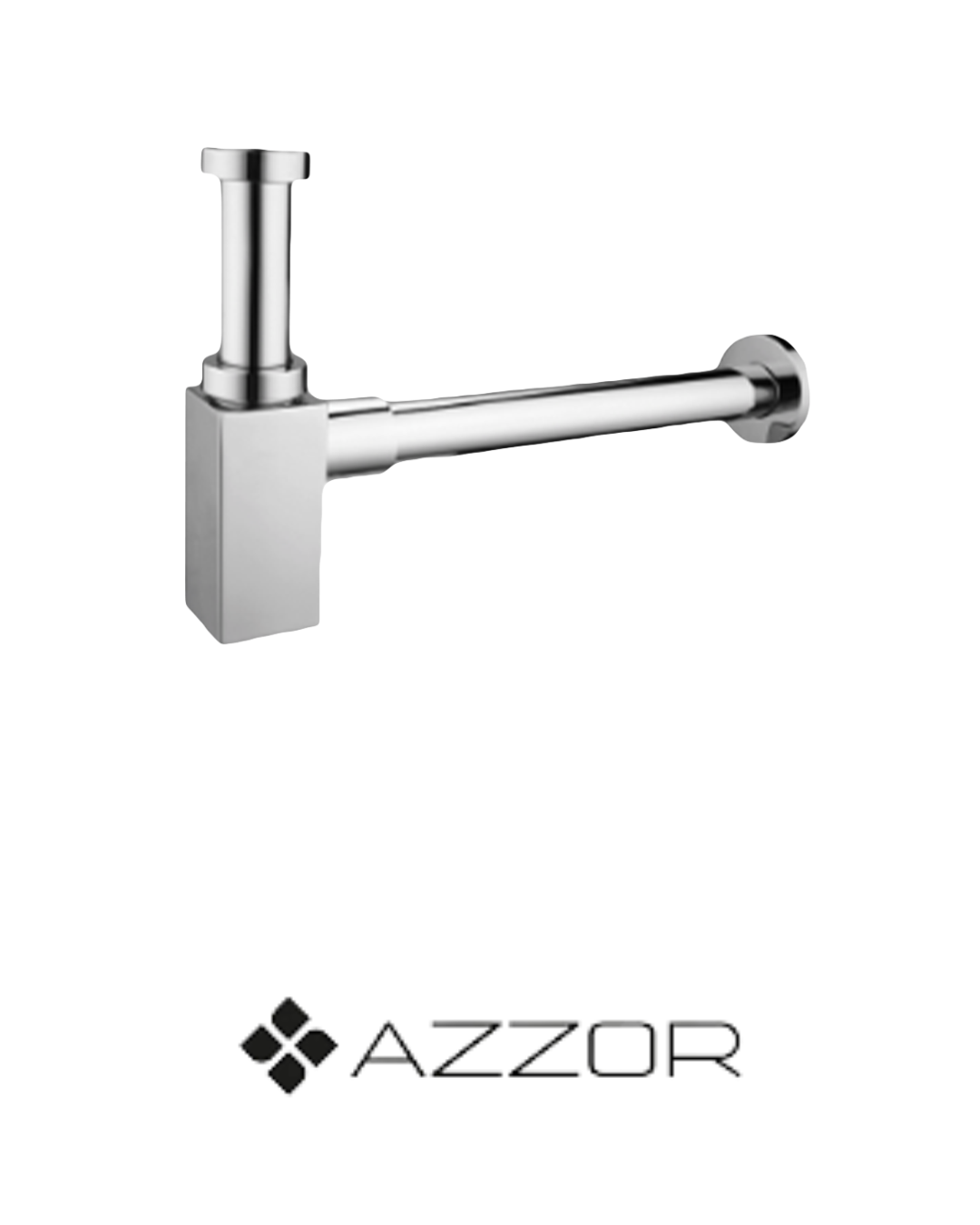 AZZOR - Sifón Azzor cuadrado Cromado - AZZ-AXP8015